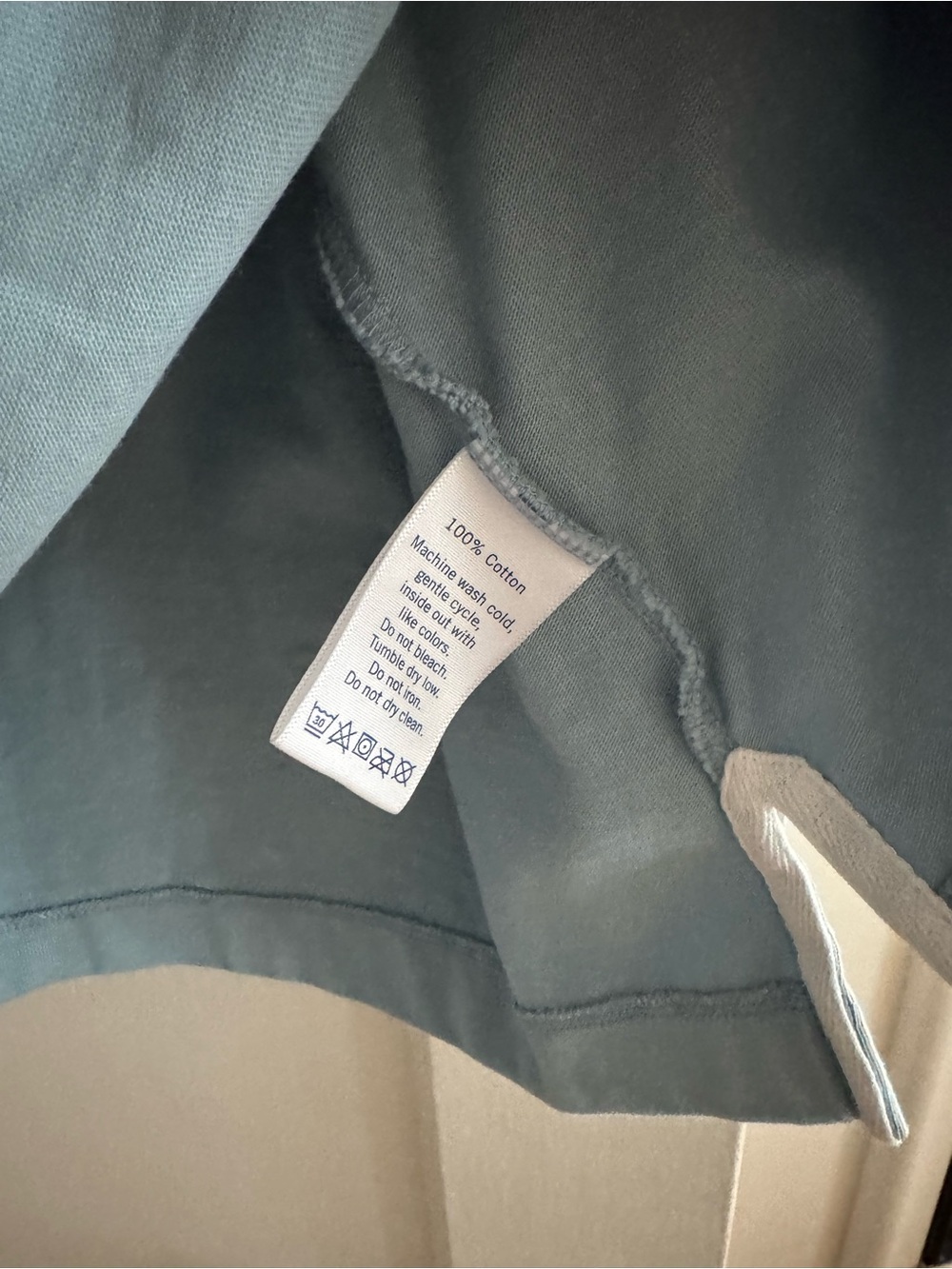 CLARE V. Le Rugby Shirt in Dusty Blue - Picture 9 of 9